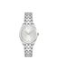 Lacoste Dames analoog quartz horloge met roestvrij stalen band 2001301, Zilver Wit