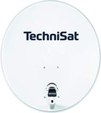 TechniSat TECHNITENNE 70 Digitale satellietantenne voor 4 gebruikers (70 cm, complete antenneset met masthouder en Quattro-Switch-LNB), lichtgrijs