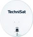 TechniSat TECHNITENNE 70 Digitale satellietantenne voor 4 gebruikers (70 cm, complete antenneset met masthouder en Quattro-Switch-LNB), lichtgrijs