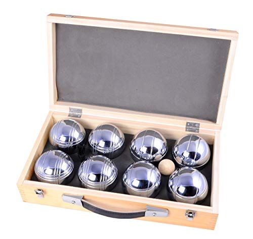 Weible Spiele Weiblespiel 010206 Boules-set in houten kist, 8-delig