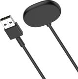 Strap-it Oplader geschikt voor Google Pixel Watch 5 & 4 - USB-A Oplaadkabel - 1 Meter - Zwart