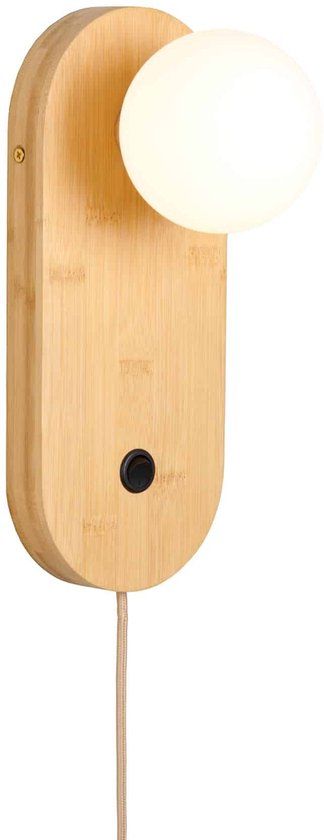 GOOD&MOJO Wandlamp Java - Beige - Ø12.5x30cm - Binnen Modern