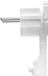 Awtools WT-16UP - Hoekstekker - Plat - Wit - Set van 10