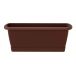 Prosperplast Espana Jardinière de balcon - 18x40cm - Marron - Plastique - Incluant soucoupe