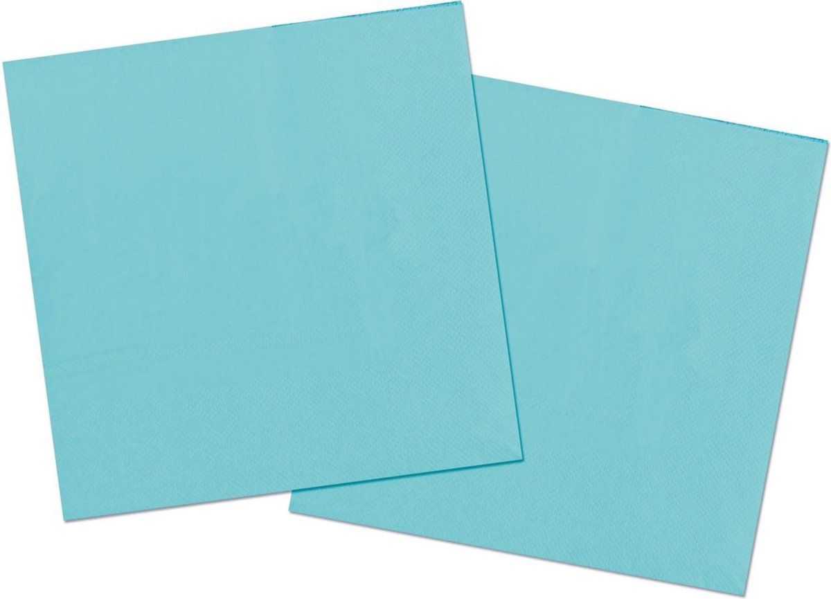 Folat Servetten lichtblauw 33x33cm - 20 stuks