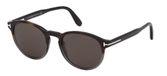 Tom Ford Dante FT 0834 Lunettes de Soleil Homme Gris Rondes Gris 50mm
