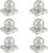 vidaXL Paalkappen 6 stuks bol 101x101 mm gegalvaniseerd metaal