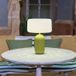 New Garden Phoebe 45 - lampe de table rechargeable sur énergie solaire et sur batterie avec télécommande - Ø 27,8 x 40,7 cm - LED RGB + blanc 5W incl. - IP65 - vert olive