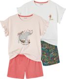 Vertbaudet Set met 2 meisjespyjama's Basics "Wild"