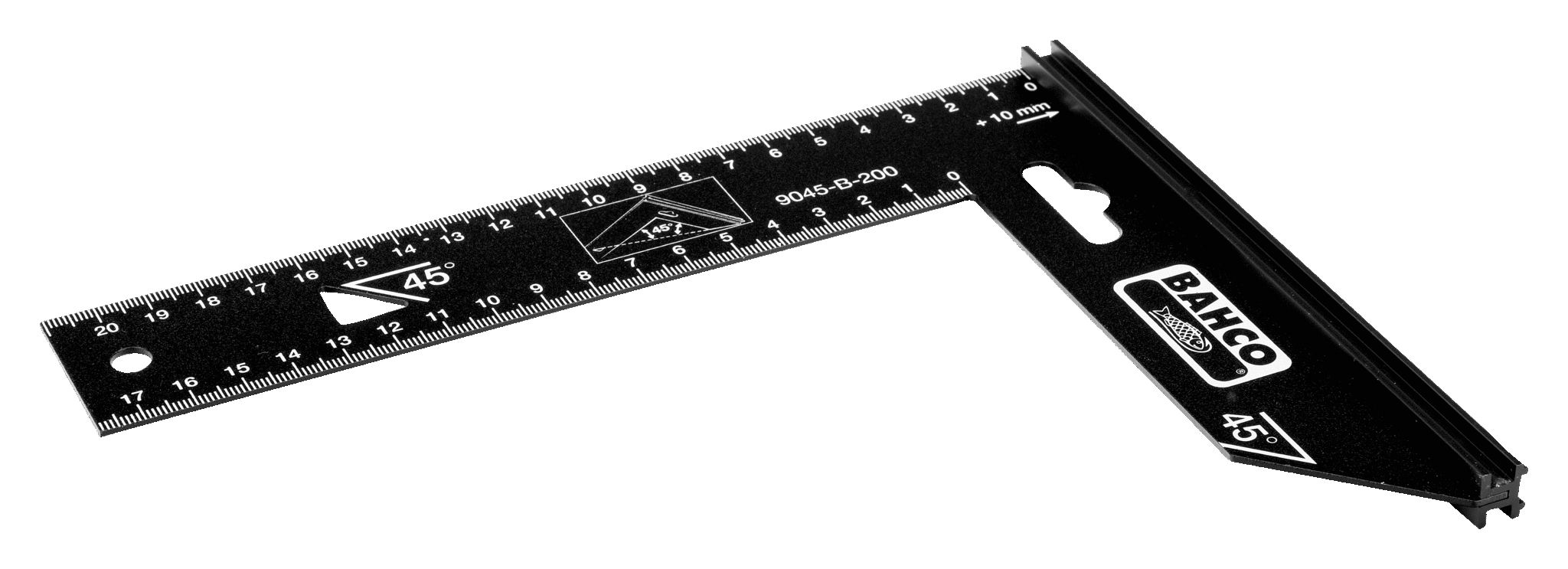 Bahco 9045-B-250 - Aanslaghoek - Staal - Zwart