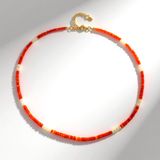 Cavill - Elegante Zilveren Ketting 925 Sterling Zilver - Welo- en Ethiopische Oranje Opalen 29,41 ct - Verstelbare Luxe Ketting voor Dames