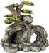 Nobby® - Aquariumdecoratie - Rotsen met Boom - Aqua Deco - 13,3 X 9,5 X 12,8 CM - Grijs, Bruin, Groen