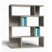 Mama Store Boekenkast, modulair, veelzijdig, minimalistisch, 4 planken, licht beton, 70 x 115 x 20 cm