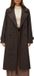 VERO MODA manteau d'hiver avec ceinture - marron