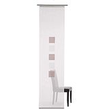 Homing Flächenvorhang halbtransparent weiß-rosa 245 x 60 cm