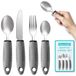 Set de couverts adaptable pour manger facilement