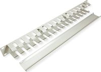 Value 19" Frontplaat 1 HE met rangeerkanaal 40 x 40 mm, grijs