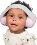 Dooky Gehoorbescherming Baby - Verstelbare Elastische Hoofdband - Koptelefoon voor Baby’s - 25dB Isolatie - Noise Cancelling Headphones - Lichtgewicht Oorkappen met Opbergzakje - Oorbeschermers voor Baby & Peuter 0-3 jaar - Roze