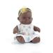 Miniland Afrikaanse meisjespop, 21 cm, gemaakt in Spanje met vanille-aroma. Anatomisch correct. My Friends & Me Collection