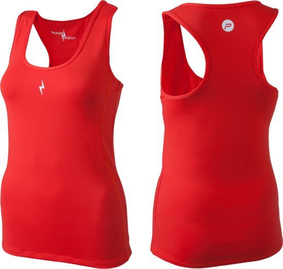 Thundersports Compression Tee - Tanktop - Rood - S