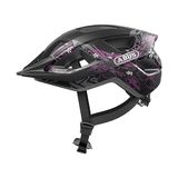 ABUS ADURO 3.0 LED Fietshelm - Maori Blackberry - Maat S (51-55 cm) - Zwart