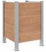 Syfax Afvalcontainer ombouw Bruin 85 x 85 x 115 cm Aluminium en WPC