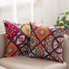 Merkloos Set van 2 Housse de coussin - 100% Coton - Paisley Bohème - 45 x 45 cm