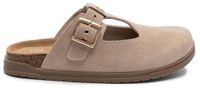 Tommy Hilfiger Suede TH Monogram T-Bar Mules, Maultiere, Kind, Beige, Schnallenverschluss, Wildleder, 1 Stück(e)