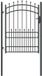 vidaXL Garden Gate with Nails EMMEN 104 x 134.5 cm Powder-coated Steel