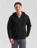 Fruit Of The Loom CLASSIC HOODED SWEAT JACKET Heren Vest met capuchon - zwart - L