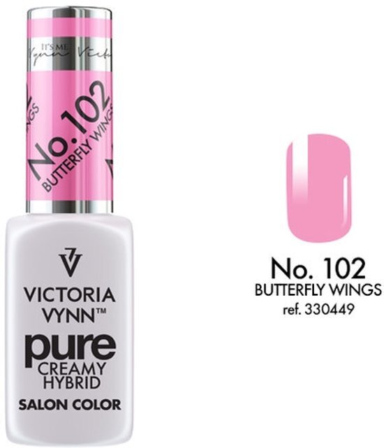 VICTORIA VYNNâ„¢ Gel Nagellak - Gel Polish - Pure Creamy Hybrid - 8 ml - Butterfly Wings - 102