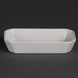 Olympia W425 Whiteware Oblong Hors d'Oeuvre schotel, wit (Pack van 6)