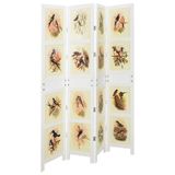 VidaXL Romdivider paneel wit 141,5 x 165 cm mdf