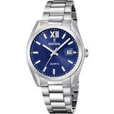 Festina F20707/7 Heren Polshorloge Staal Blauw Zilverkleurig