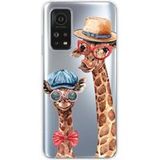 Xiaomi Siliconen hoesje compatibel met Xiaomi Mi 10T, Xiaomi Mi 10T Pro Grappige giraffe