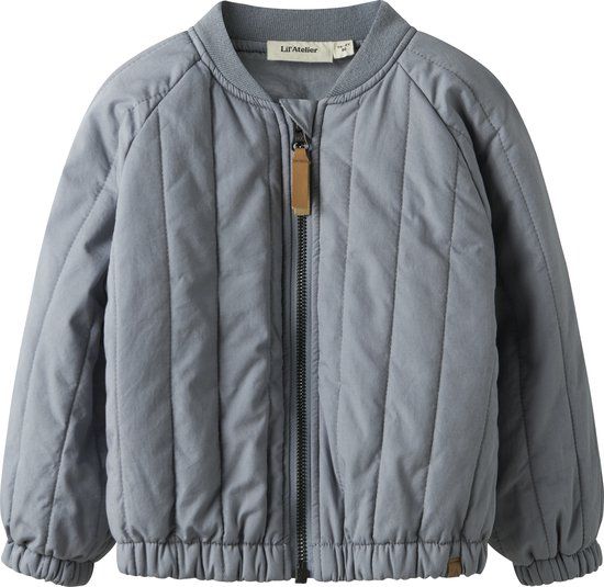 LIL' ATELIER NAME IT - NMMLIO Bomberjack Jongens Katoen Lange Mouw Blauw Lente/Zomer