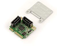KALEA-INFORMATIQUE Mini PCI Express 2-poorts SATA 3.0-controllerkaart met ASM1061R-chipset en Raid-ondersteuning