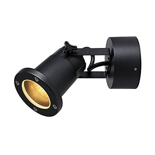 SLV NAUTILUS WL QPAR51 - LED Wandspot Buiten - GU10 - Zwart