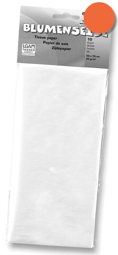 Folia Zijdepapier Oranje - 4001868900408