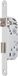 Vachette D23 – insteekslot, omkeerbaar, wit, NF-gecertificeerd, niveau 2, rond, as tot 40 mm – voor badkamerdeuren, toiletten en W/C