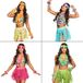Boland Hawaii thema verkleed kransen set - met rokje - Verkleedkleding setje - voor dames - Beach - Tropisch Blauw