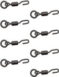 Korda PTFE Spinner Ring Swivel size 11 8pcs Zwart