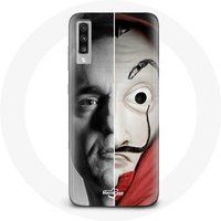 Maniacase Etui voor Samsung Galaxy A50 La casa de papel Berlijn Split Masker