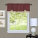 Achim Home Furnishings Darcy raamgordijn Valance, Marsala/Tan, 58" x 14"