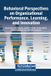 Behavioral Libri GmbH Behavioral Perspectives on Organizational Performance, Learning, and Innovation Hardcover
