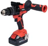 Yato YT-82790 18V Cordless Drill with Pistol Grip - Brushless - Black/Red