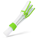 Brosse de nettoyage pour aération verte, brosse d'air conditionné automatique avec microfibre, détachable et lavable, brosse multifonction pour intérieur de voiture, clavier et stores, 1 pièce
