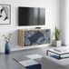 Prolenta Maison Exclusive Meuble TV mural exclusif - Modèle DOKKUM, dimensions : 69 x 33 x 40 cm, finition chêne Sonoma