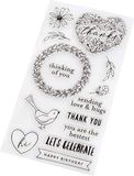 Pebbles Hey Hallo Postzegels, 0, One Size
