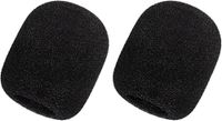 cyclingcolors 2 x popfilter compatibel met Blue Yeti microfoon audio spons winddicht schuim zwart filter 10 x 6,2 cm